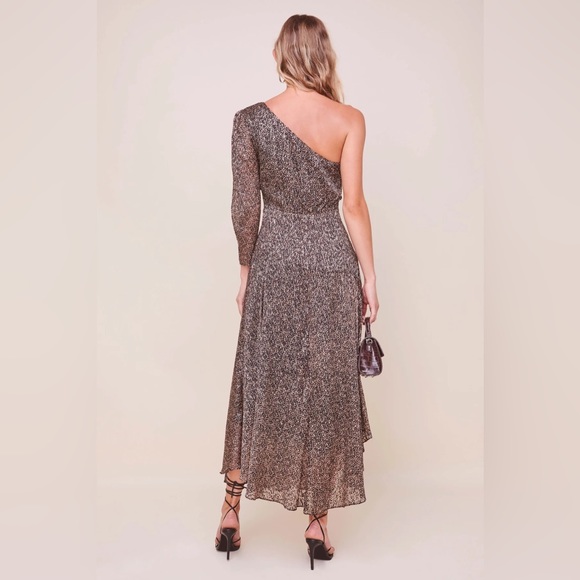 ASTR - Sable One Shoulder Animal Print Dress - Picture 3 of 6